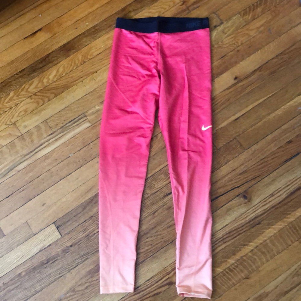 Nike Ombré Pink & Orange Leggings
